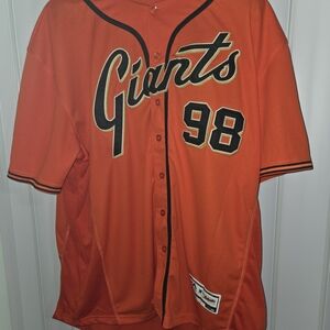 Majestic Orange Baseball Jersey